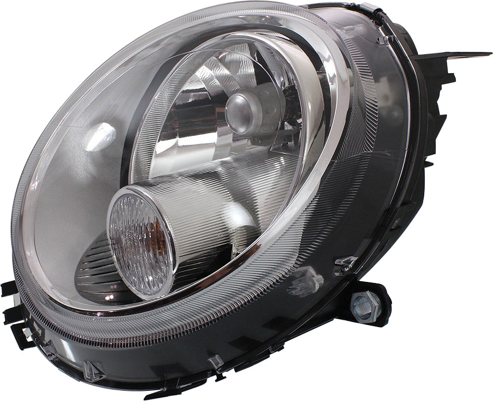 COOPER 07-15 HEAD LAMP LH, Assembly, Halogen, w/ White Turn Signal, (07-13, HB/09-15, Conv)/Wgn