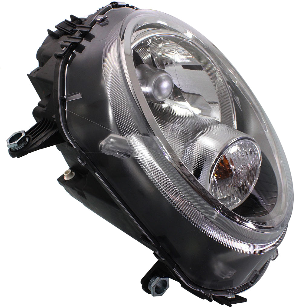 COOPER 07-15 HEAD LAMP LH, Assembly, Halogen, w/ White Turn Signal, (07-13, HB/09-15, Conv)/Wgn