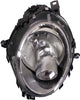 COOPER 07-15 HEAD LAMP LH, Assembly, Halogen, w/ White Turn Signal, (07-13, HB/09-15, Conv)/Wgn