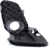 MAZDA 3 12-13 FRONT FOG LAMP MOLDING RH, Primed, Smooth Black, w/ Fog Light Hole, Hatchback/Sedan