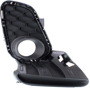 MAZDA 3 12-13 FRONT FOG LAMP MOLDING RH, Primed, Smooth Black, w/ Fog Light Hole, Hatchback/Sedan