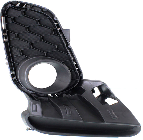 MAZDA 3 12-13 FRONT FOG LAMP MOLDING RH, Primed, Smooth Black, w/ Fog Light Hole, Hatchback/Sedan