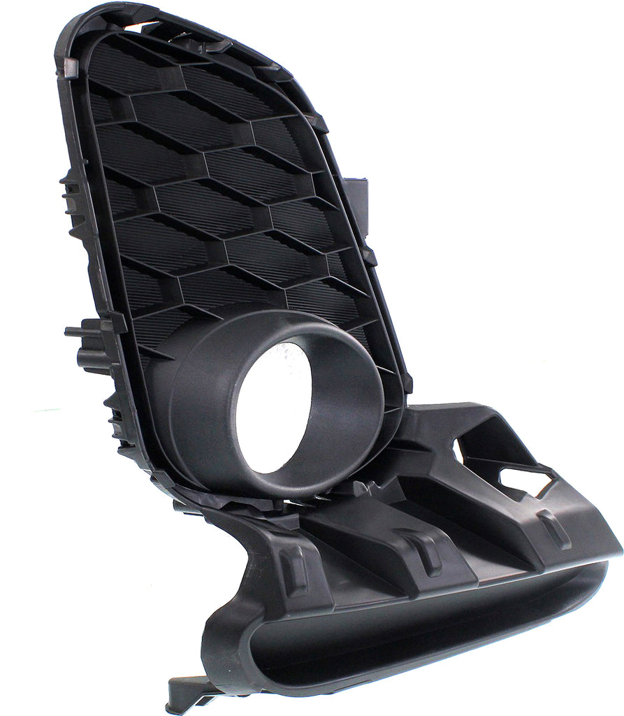MAZDA 3 12-13 FRONT FOG LAMP MOLDING RH, Primed, Smooth Black, w/ Fog Light Hole, Hatchback/Sedan