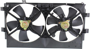 LANCER 08-17 RADIATOR FAN ASSEMBLY, Dual Fan, w/o Turbo, (Exc. Evolution/Ralliart Models)