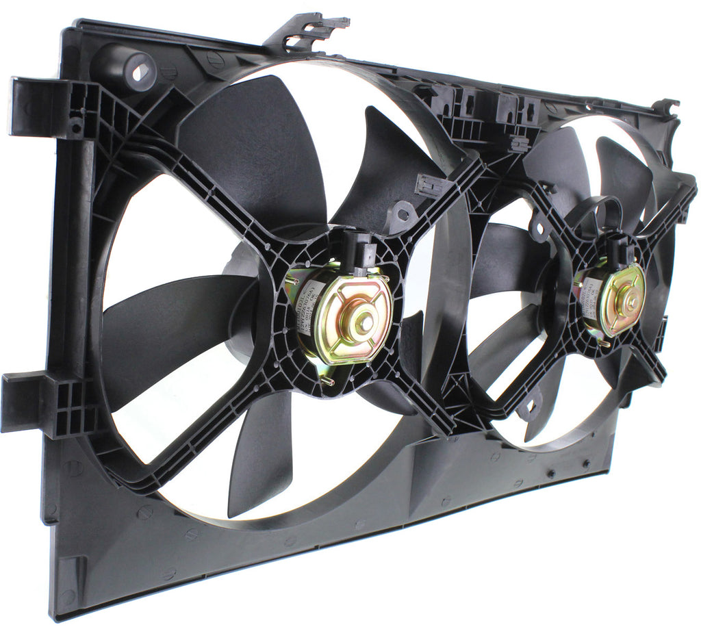 LANCER 08-17 RADIATOR FAN ASSEMBLY, Dual Fan, w/o Turbo, (Exc. Evolution/Ralliart Models)