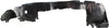 CLK-CLASS 00-03 FRONT FENDER LINER LH, Rear Section, Convertible, w/o Sport Package, (208) Chassis