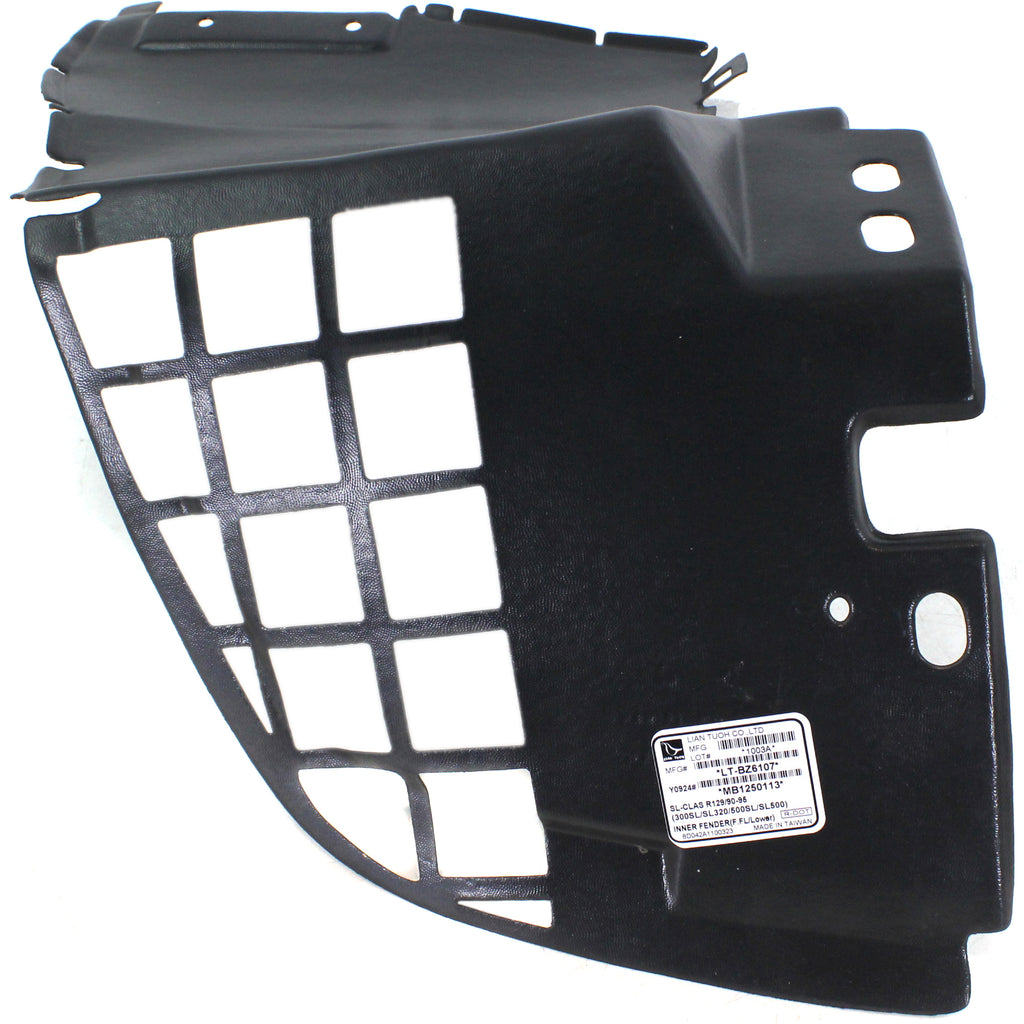SL-CLASS 90-95 FRONT FENDER LINER LH, Front Section