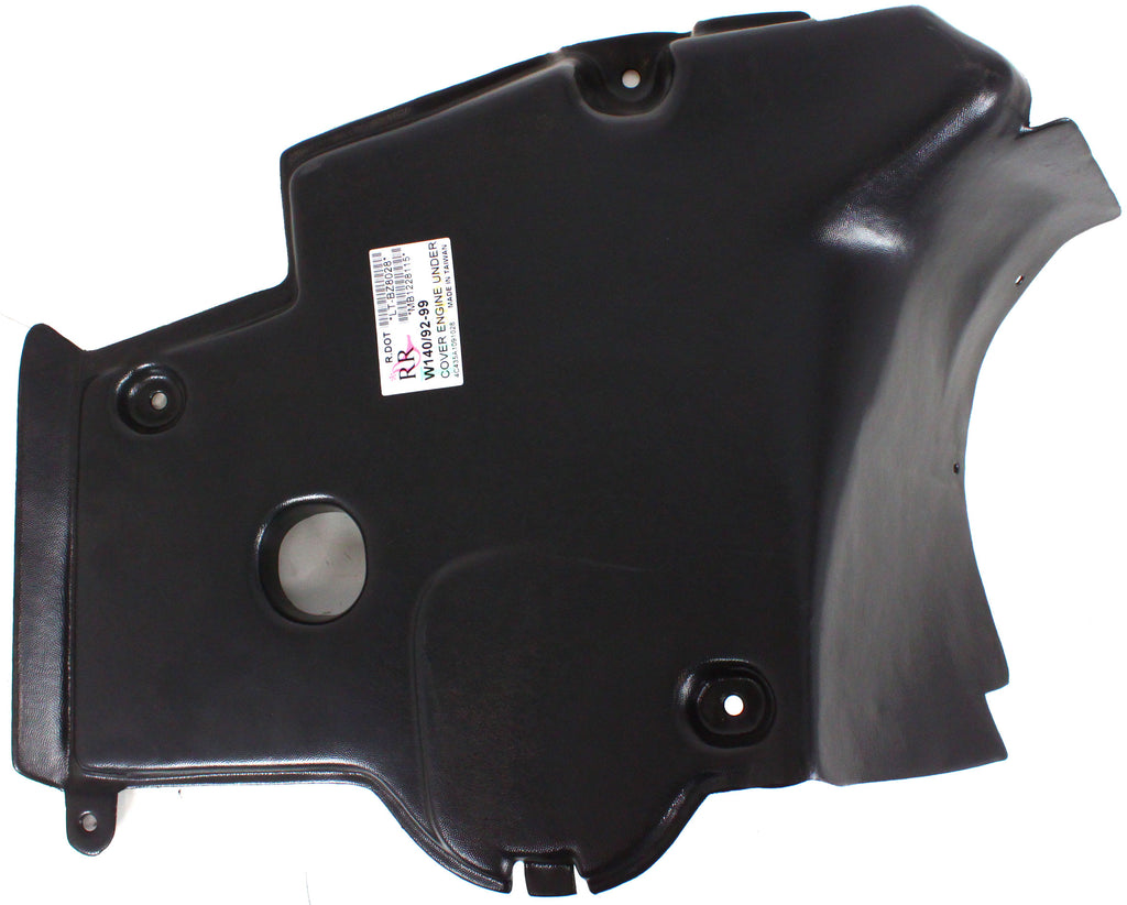 S-CLASS 92-99 ENGINE SPLASH SHIELD, Under Cover, RH, Rear, Coupe/Sedan, (140) Chassis