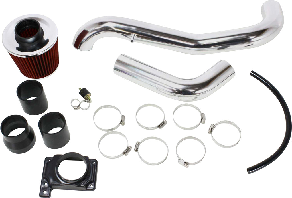 ECLIPSE 00-05 COLD AIR INTAKE, Kit, Polished, 2-Piece Intake Tube, w/o MAF Sensor Hole