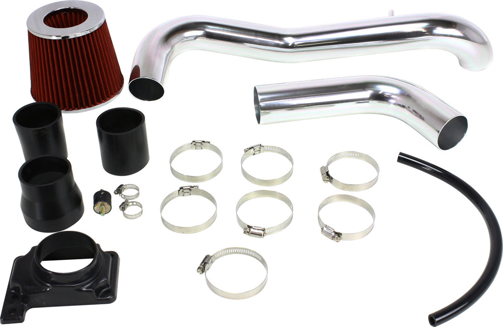 ECLIPSE 00-05 COLD AIR INTAKE, Kit, Polished, 2-Piece Intake Tube, w/o MAF Sensor Hole