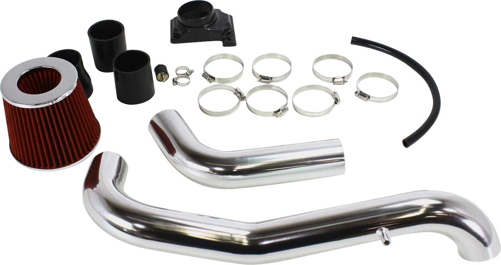 ECLIPSE 00-05 COLD AIR INTAKE, Kit, Polished, 2-Piece Intake Tube, w/o MAF Sensor Hole