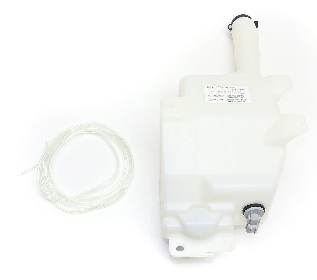 MAZDA 6 05-08 WASHER RESERVOIR, Assy, w/ Pump, Cap and Sensor, w/o Turbo, Sedan