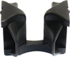 C-CLASS 08-14 CUP HOLDER INSERT, Front, Black, Plastic, Slide-In attachment style