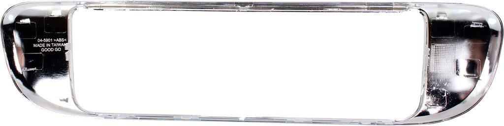 COOPER COUNTRYMAN 11-16 REAR LICENSE GARNISH, Plate Frame, Chrome, Base Model
