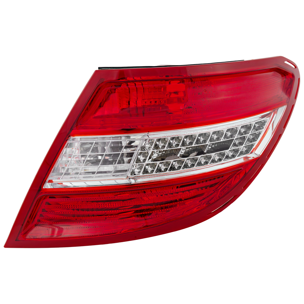 C-CLASS 08-11 TAIL LAMP RH, Assembly, w/ LED Turn Signal, w/ Curve Lighting, USA Type