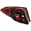 C-CLASS 08-11 TAIL LAMP RH, Assembly, w/ LED Turn Signal, w/ Curve Lighting, USA Type