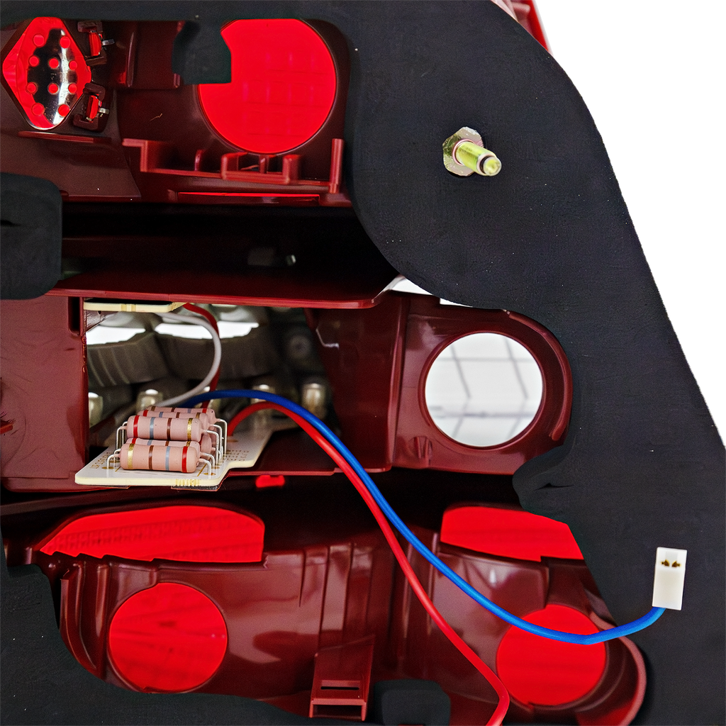 C-CLASS 08-11 TAIL LAMP RH, Assembly, w/ LED Turn Signal, w/ Curve Lighting, USA Type