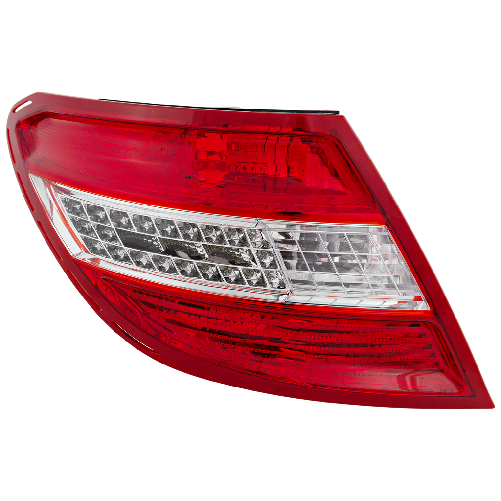 C-CLASS 08-11 TAIL LAMP LH, Assembly, w/ LED Turn Signal, w/ Curve Lighting, USA Type