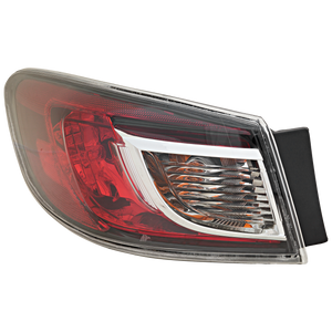 MAZDA 3 10-13 TAIL LAMP LH, Outer, Assembly, Halogen/Standard Type, Sedan - CAPA