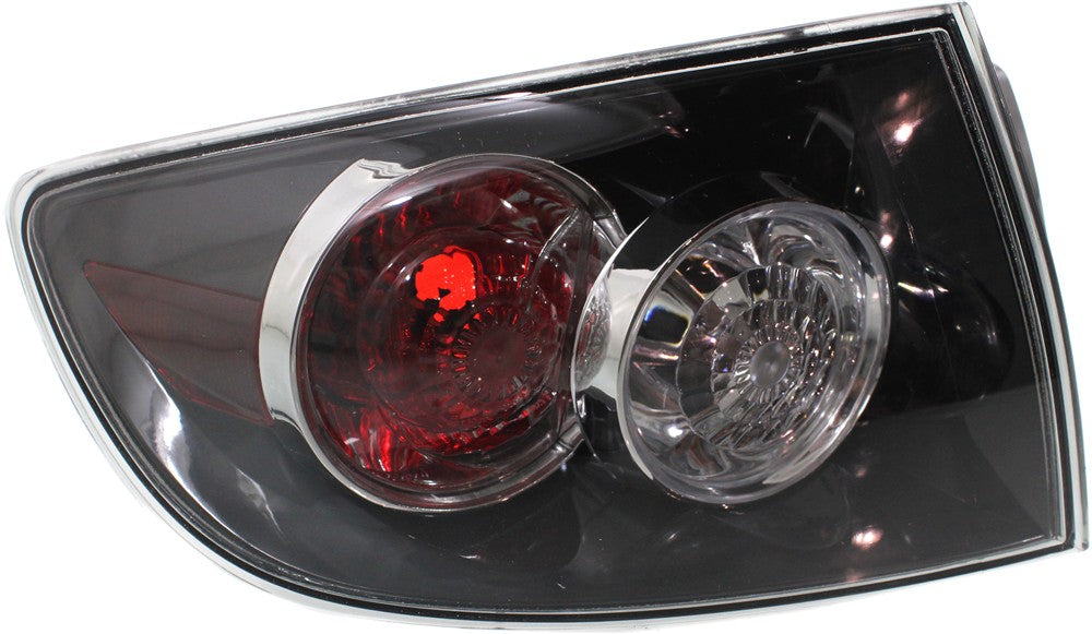 MAZDA 3 07-09 TAIL LAMP LH, Lens and Housing, Halogen/Standard Type, Sedan