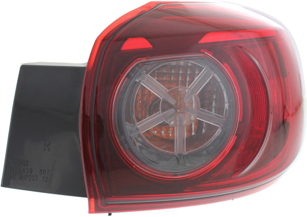 MAZDA 3 14-18 TAIL LAMP RH, Outer, Assembly, Halogen, Hatchback, (Mexico, 17-18)/Japan Built Vehicle - CAPA