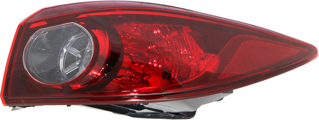 MAZDA 3 14-18 TAIL LAMP RH, Outer, Assembly, Halogen, Sedan, (Mexico, 16-18)/Japan Built Vehicle - CAPA