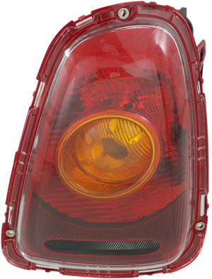 COOPER 07-10 TAIL LAMP RH, Assy, Yellow Turn Indicator, Hatchback/(Convertible 09-10, Amber Lens)