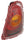 COOPER 07-10 TAIL LAMP RH, Assy, Yellow Turn Indicator, Hatchback/(Convertible 09-10, Amber Lens)