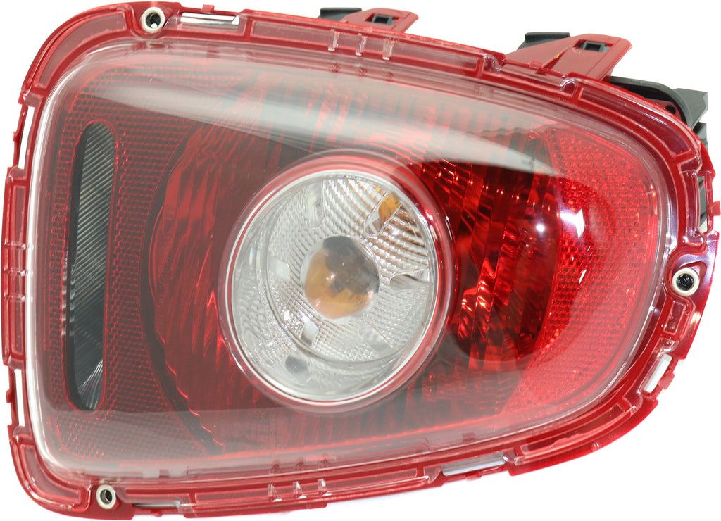 COOPER 07-10 TAIL LAMP LH, Assy, White Turn Indicator, Hatchback/(Convertible 09-10, Clear Lens)