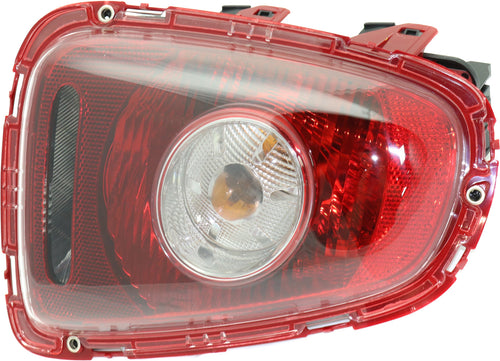 COOPER 07-10 TAIL LAMP LH, Assy, White Turn Indicator, Hatchback/(Convertible 09-10, Clear Lens)