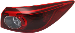 MAZDA 3 14-14 TAIL LAMP RH, Outer, Assembly, LED, To 3-31-14, Sedan