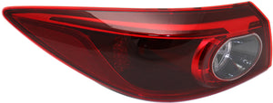 MAZDA 3 14-14 TAIL LAMP LH, Outer, Assembly, LED, To 3-31-14, Sedan