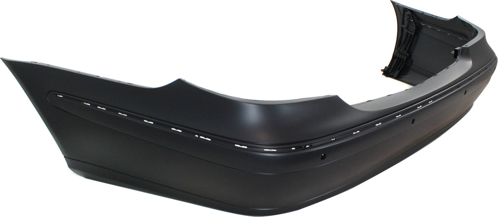 E-CLASS 07-09 REAR BUMPER COVER, Prmd, w/o AMG Styling and Sport Pkg, w/ Parktronic Holes, Sdn