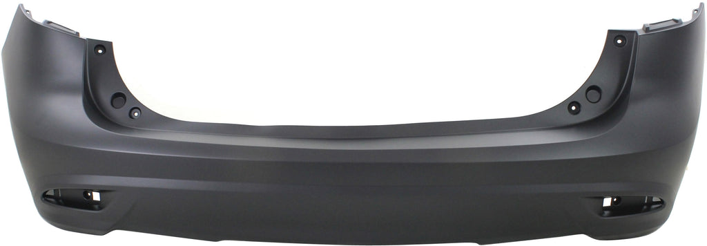 MAZDA 5 12-17 REAR BUMPER COVER, Primed, w/o Parking Aid Snsr Holes