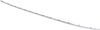 C-CLASS 08-11 REAR BUMPER MOLDING, Center, Impact Strip, Chrome, w/o Sport Pkg, (Exc. C63 Model)