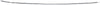 C-CLASS 08-11 REAR BUMPER MOLDING, Center, Impact Strip, Chrome, w/o Sport Pkg, (Exc. C63 Model)