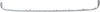 E-CLASS 10-17 REAR BUMPER MOLDING, Center, w/ AMG Styling Pkg, w/o Night Pkg, Conv/Cpe