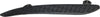 E-CLASS 14-16 REAR BUMPER MOLDING RH, Impact Strip, Black, w/ AMG Styling Pkg., Sedan