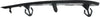 E-CLASS 14-16 REAR BUMPER MOLDING RH, Impact Strip, Black, w/ AMG Styling Pkg., Sedan