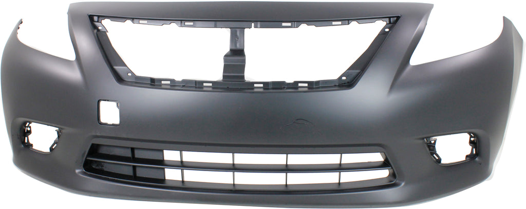 VERSA 13-14 FRONT BUMPER COVER, Primed, Automatic CVT