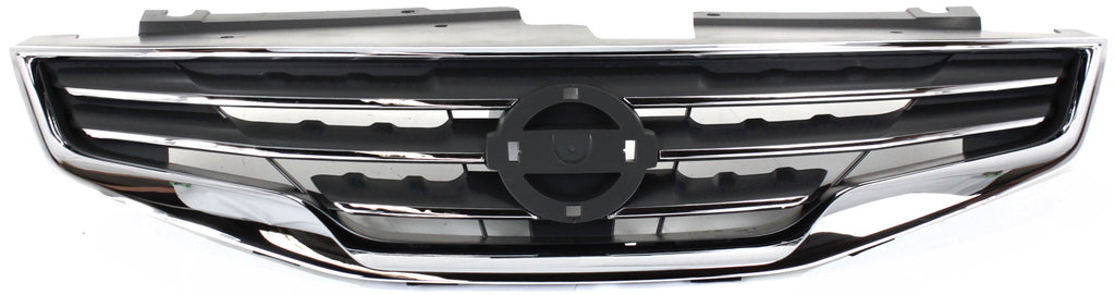 ALTIMA 10-12 GRILLE, Chrome Shell/Black Insert, Sedan - CAPA