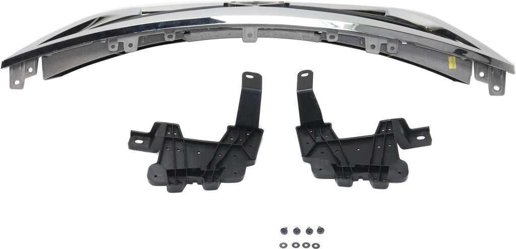 SENTRA 13-15 GRILLE, Chrome Shell/Painted Dark Silver Black, Sport Type, SR Models - CAPA