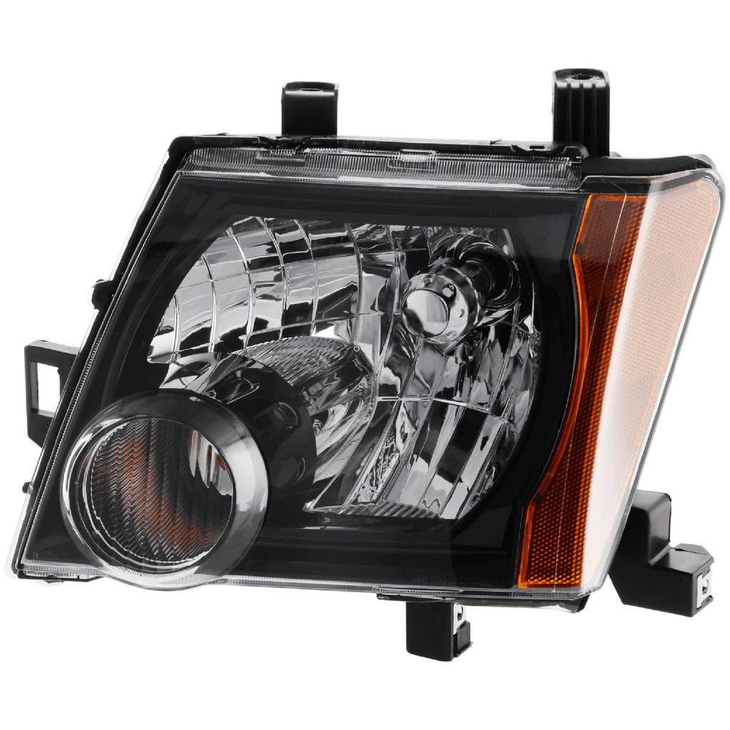 XTERRA 09-15 HEAD LAMP LH, Assembly, Halogen, Black Interior, S/X Models - CAPA