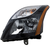 SENTRA 10-12 HEAD LAMP LH, Assembly, Halogen, Black Interior, SR/SE-R/SE-R Spec V Models - CAPA