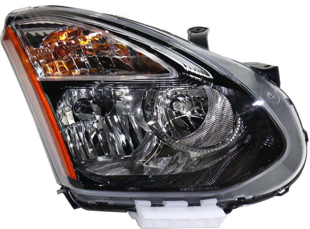 ROGUE SELECT 14-15 HEAD LAMP RH, Assembly, Halogen, Black Interior - CAPA