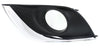 VERSA 15-18 FRONT FOG LAMP MOLDING LH, Textured/Chrome, Sedan