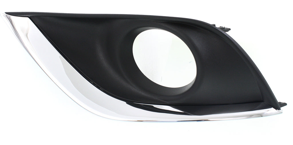VERSA 15-18 FRONT FOG LAMP MOLDING LH, Textured/Chrome, Sedan