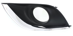 VERSA 15-18 FRONT FOG LAMP MOLDING LH, Textured/Chrome, Sedan