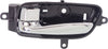 ALTIMA 13-18/PATHFINDER 13-22 FRONT INTERIOR DOOR HANDLE LH, Chrome Lever/Chr Knob/Carbon Housing (=REAR), (Altima, Sedan)