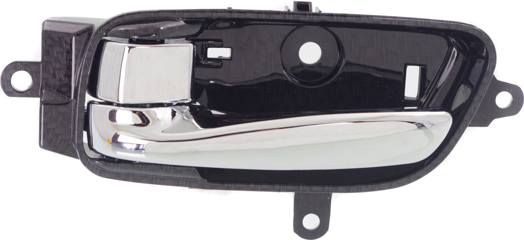 ALTIMA 13-18/PATHFINDER 13-22 FRONT INTERIOR DOOR HANDLE LH, Chrome Lever/Chr Knob/Carbon Housing (=REAR), (Altima, Sedan)